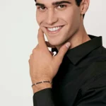 Luca Barra bracciale tennis a zirconi nerobianco