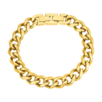 Luca Barra bracciale catena intrecciata ip gold