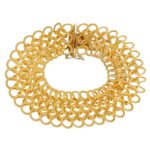 BRACCIALE ORO GIALLO TAPPETO LUCIDO SATINATO