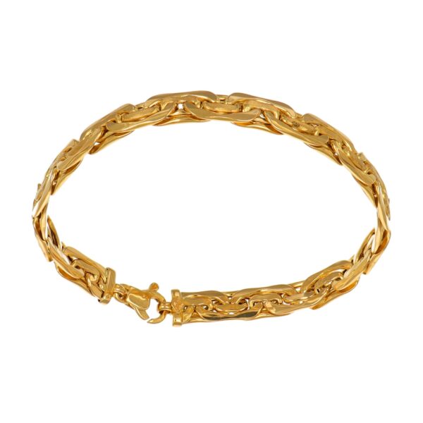 BRACCIALE ORO GIALLO LUCIDO SATINATO SEMIRIGID