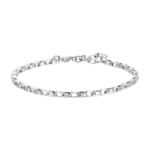 Luca Barra bracciale a catena minimal in acciaio