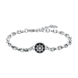 Luca Barra bracciale catena con timone