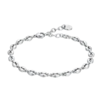 Luca Barra bracciale a catena semplice in acciaio