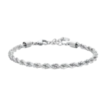 Luca Barra bracciale torcion in acciaio