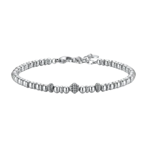 Luca Barra bracciale catena con elementi effetto vintage