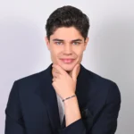 Luca Barra bracciale catena con elementi ip blu