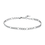 Luca Barra bracciale uono catena in acciaio