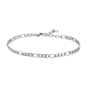 Luca Barra bracciale uono catena in acciaio