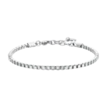 Luca Barra bracciale a catena semplice in acciaio