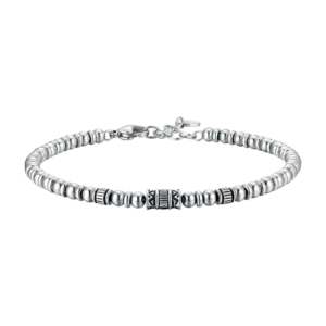 Luca Barra bracciale catena con elementi effetto vintage