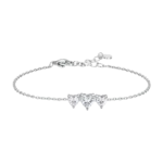 Luca Barra bracciale catena con cuore calamitato colore acciaio