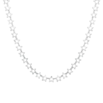 Luca Barra collana donna con stelle colore acciaio