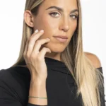 Luca Barra bracciale tennis da donna dorato con zirconi verdi