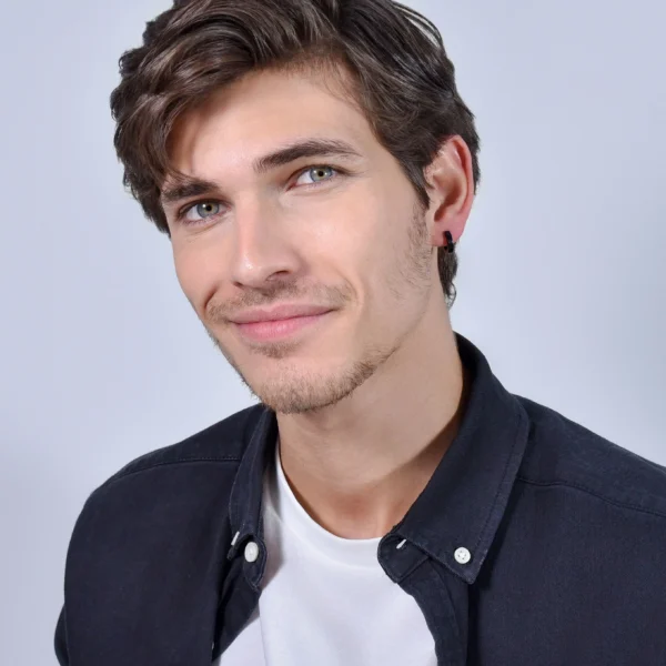 Luca Barra orecchini a cerchio neri