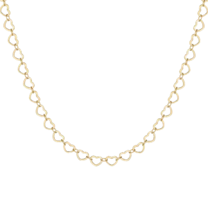 Luca Barra collana con cuori colore dorato