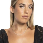 Luca Barra collana tennis con zirconi bianchi colore dorato