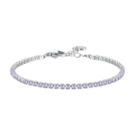 Luca Barra bracciale donna tennis con zirconi viola