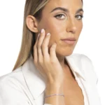 Luca Barra bracciale donna tennis con zirconi viola