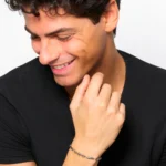 Luca Barra bracciale catena con ematite grigia