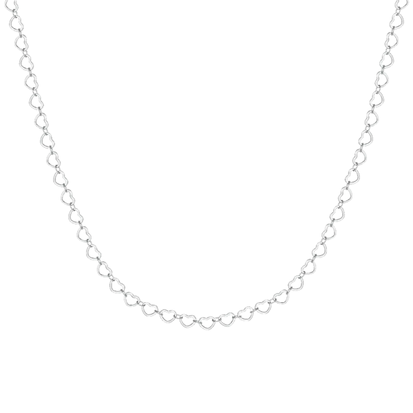 Luca Barra collana con cuori 90cm