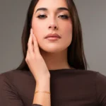 Luca Barra bracciale catena con cuori colore dorato