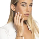 Luca Barra bracciale tennis donna dorato con zirconi neri