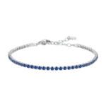 Luca Barra bracciale tennis con zirconi blu
