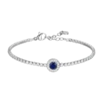 Luca Barra bracciale donna tennis con zirconi bianchi e blu