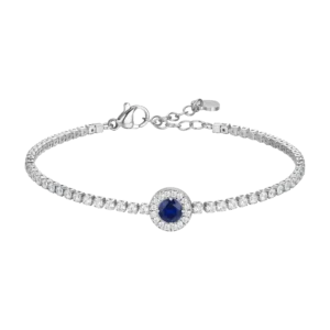Luca Barra bracciale donna tennis con zirconi bianchi e blu