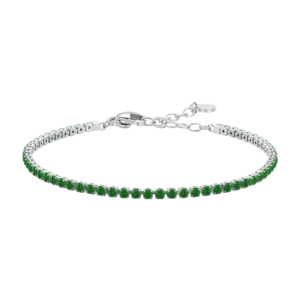 Luca Barra bracciale tennis da donna con zirconi verdi