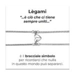 Luca Barra bracciale coda di topo con cuore calamitato