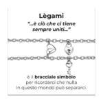 Luca Barra bracciale catena con cuore calamitato
