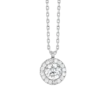 Luca Barra collana catena punto luce con zirconi bianchi