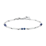 Luca Barra bracciale catena con lapis blu