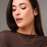 Luca Barra collana con stelle ip gold dorato