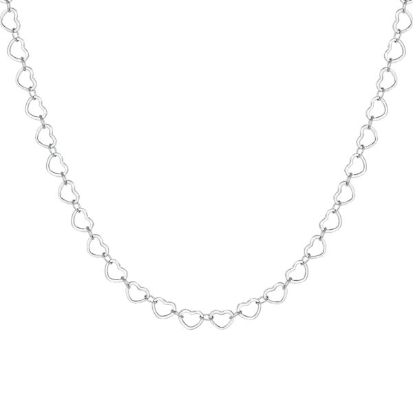 Luca Barra collana con cuori 45cm