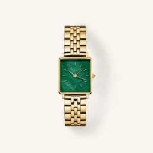 Rosefield orologio con quadrante madreperla verde a placcatura in oro 23 carati