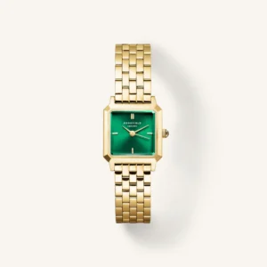Rosefield orologio a quadrante verde a placcatura in oro