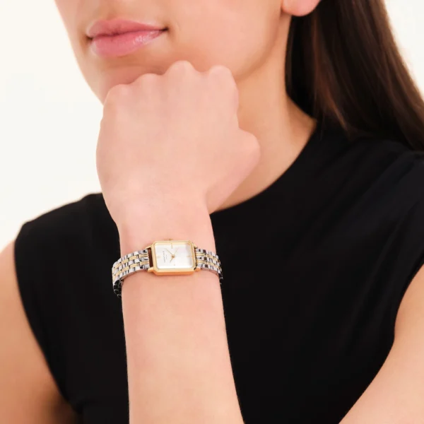 Rosefield orologio ottagonale a placcatura in oro