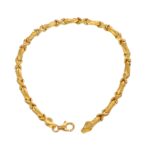 BRACCIALE DUE ORI SEMIRIGIDO