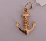 ciondolo oro giallo ancora