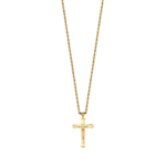 Luca Barra collana con crocifisso dorato