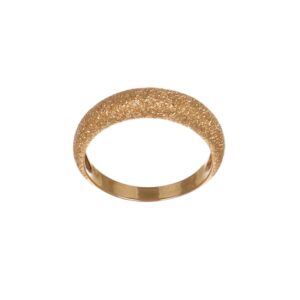 ANELLO ORO ROSA FASCIA SATINATA