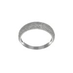 ANELLO ORO BIANCO FASCIA SATINATA