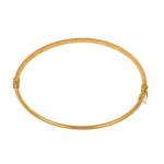 BRACCIALE ORO GIALLO RIGIDO LUCIDO SATINATO