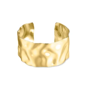 S'Agapõ bracciale rigido con finitura pvd oro 14k