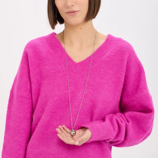 S'Agapõ collana a catena con sfera da 10 cm