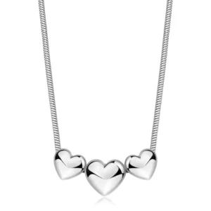 S'Agapõ collana a catena con tre cuori