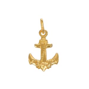 CIONDOLO ORO GIALLO ANCORA