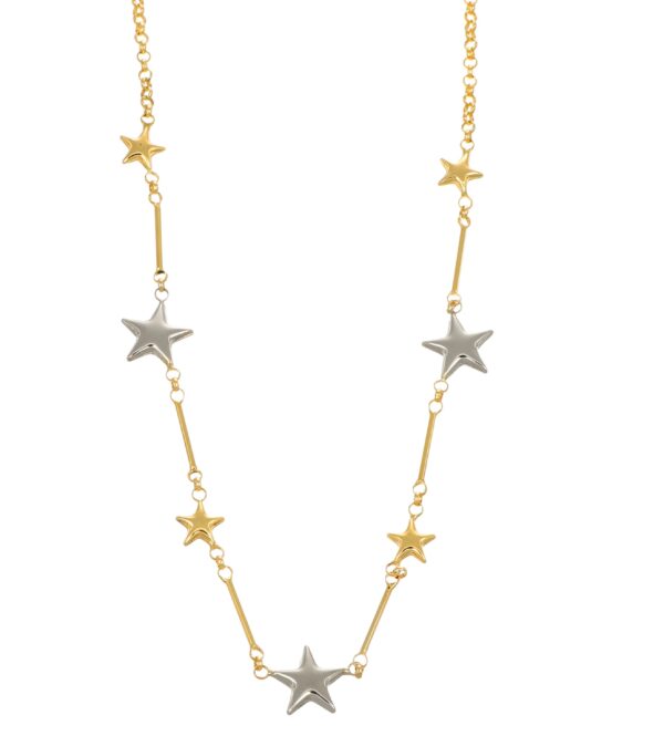 COLLANA DUE ORI  STELLE